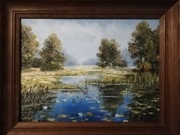 Obraz olejny "Nad rozlewiskiem"