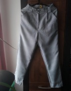 Eleganckie spodnie w kratkę M spodnie w kratę