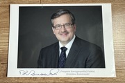 Bronisław Komorowski- autograf karta 15 x21 cm