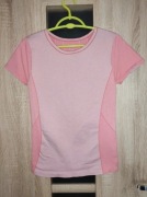 447. Różowa koszulka sportowa na rower, jogging rozmiar XS/S