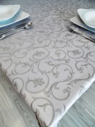 Obrus żakardowy  120 x 200 cm  srebrny