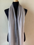 Szary szal kaszmirowy ombre elegancki – gray cashmere scarf