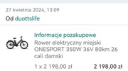 Rower elektryczny 