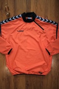 Bluza Hummel r. M pomarańczowa bez kaptura poliestrowa dł rękaw