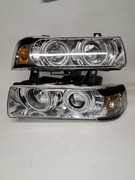 LAMPY PRZÓD BMW E36 RINGI + KIERUNKOWSKAZY NOWE