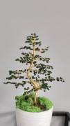 Drzewko Szczęścia Bonsai – Szklane koraliki, Naturalne Drewno.Na zamówienie