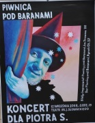 Plakat Piwnica pod Baranami Koncert dla Piotra S.