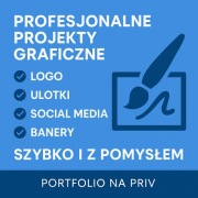Usługi grafika – logo, ulotki, social media, banery | zdalnie
