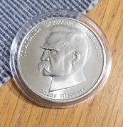 Moneta srebrna 50000 zł Piłsudski 1988