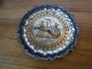 Stary brąz/miedź srebra taca / ozdoba ścienna Egipska ZOBACZ 