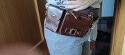Skórzana męska torba typu nerka crossbody na klatkę piersiową