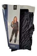 Damski komplet domowy S czarny wzór zebra wygodny dres