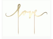 Topper złoty Love 