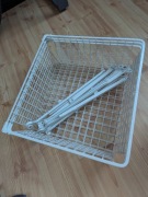 3 Kosze Ikea do szafki 60 cm + prowadnice 