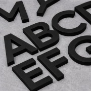 Literki 3d - super napisy na ścianę!