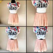 Nowy z metką T-shirt M/38 oversize z nadrukiem