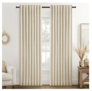 Komplet 2 Zasłony okienne, eleganckie, boho na przelotkach 140x245cm