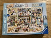 Puzzle 1000 elementów, Ravensburger, Crazy Cats, koty