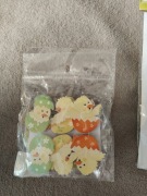 Klamerki drewniane kurczaczki Wielkanoc ozdoba