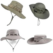 Letni męski kapelusz typu Bucket na zewnątrz ochrona UV szerokie rondo Pana