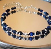 Bransoletka z naturalnego lapis lazuli 
