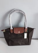 Torebka Longchamp Rozmiar M Brąz Czekolada 