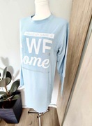 Sukienka bawełniana błękitna z cyrkoniami, sportowa, rozmiar M/L