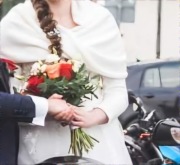 Bolerko ślubne etola szal narzutka bawełniana ecru