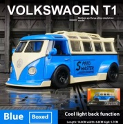 Volkswagen Bus T1 1:32 model metalowy z dźwiękiem i światłem zabawka