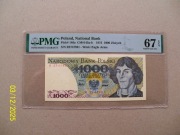 1000 zł. 1975 ser.R  PMG67  EPQ  