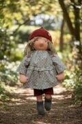 Lalka Waldorf 48cm Rękodzieło Artystyczna Unikat Prezent Wool Doll