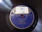 płyta szelakowa polska Melodje 90 przeminęło z wiatrem Ciżyński Lolita ork