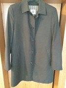 Czarny męski płaszcz biznesowy F&F z podpinką 