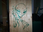 Alien ufo strefa 51 obraz grafika plakat