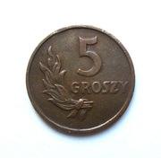 5 Groszy 1949 r.  Brąz