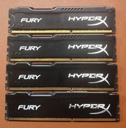 DDR3 HyperX Fury 8GB 1600MT/s CL10