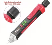 Tester napięcia bezdotykowy 12–1000V | Próbówka LED z alarmem