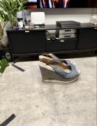 Sandałki na koturnie Wrangler niebieskie rozmiar 41