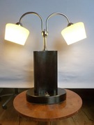 OKAZAŁA podwójna LAMPA GABINETOWA art deco 