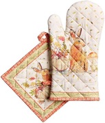 Maison d' Hermine Rękawica kuchenna + uchwyt na garnek 100% bawełniane 