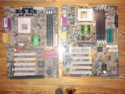 Dwie płyty główne retro stary komputer