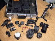 Zestaw filmowy Sony ZV-E10 + gimbal + obietywy: 35 mm F1.7, 12 mm F2.0...