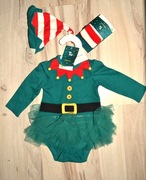 kostium Elfa Elf Skrzat dla dziewczynki strój przebranie 1/3 msc_ 56/62 cm