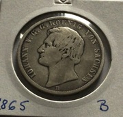 TALAR NIEMCY  SAKSONIA 1865 B Ag