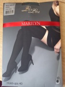 Marylin bezszwowe pończochy samonośne Exclusive Holds + Gatta 3/4 pończochy