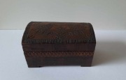 Stare drewniane pudełko pudełeczko szkatułka | PRL, vintage, retro