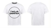 Koszulka Oversize XL Biała | Własny wzór grafika ze zdjęciem napisem logo