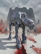 Star wars Last Jedi, AT-M6 Walker, Figurka Druk 3D 1/72