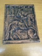 Metalowa płaskorzeźba / relief – „Jan Wellem Düsseldorf” – vintage