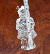 Figurka ze szkła, Wiking, Szwecja, Vintage, ciężkie szkło